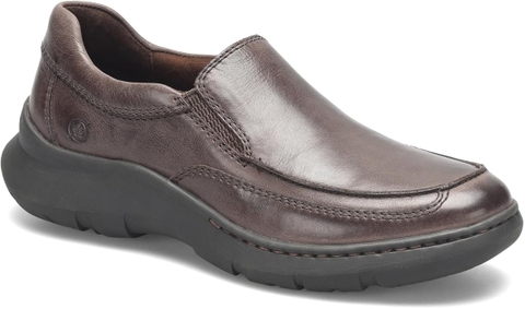 Giày nam da thật BORN Men's Cambriborn P Loafer Color Dark Brown - Giày nam xuất khẩu Mỹ, Eu