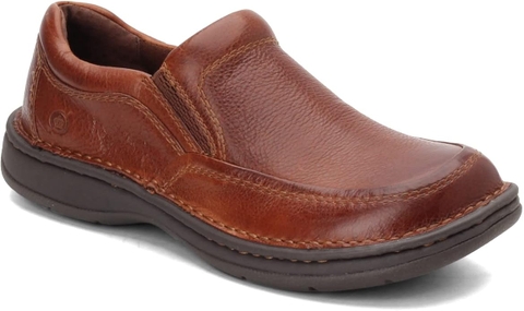 Giày nam da thật Men's Born, Blast III Slip-On Colour Dark Tan Whiskey - Giày nam xuất khẩu Mỹ, Eu