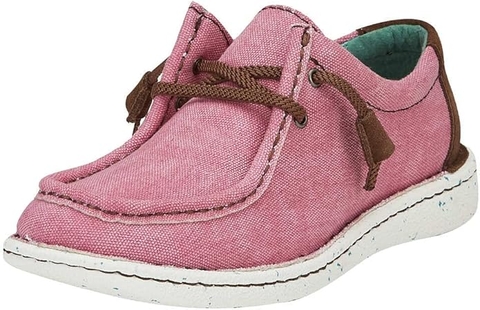 Giày nữ VNXK Justin Women's Hazer Pink Lace Up Casual Shoe - Giày nữ xuất khẩu Mỹ, EU