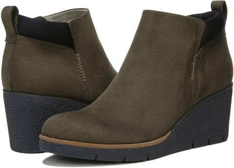 Boot nữ cổ ngắn da thật Dr. Scholl's Shoes womens Berklie Ankle Boot - Giầy nữ xuất khẩu Âu, Mỹ