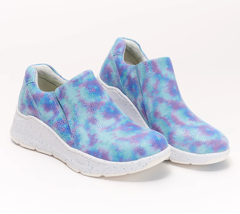 Giày Nữ Align Leather Slip-On Wedge Sneakers - Luna - Giày nữ xuất khẩu Âu, Mỹ