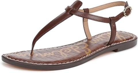 Sandal nữ Sam Edelman Women's Gigi Flat Sandal Color Maplebourb - Giày nữ xuất dư Âu, Mỹ