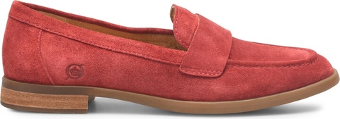 Giày lười nữ da thật Børn Apron Toe Loafer màu đỏ đậm - Giày da xuất khẩu Mỹ, Âu