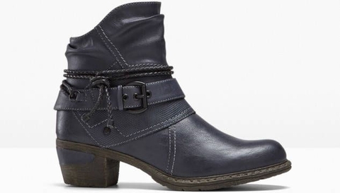 Boot nữ da thật Ankle boots Women in leather Bonprix Comfortabele enkellaarsjes - Giày da xuất dư sang Mỹ, Âu