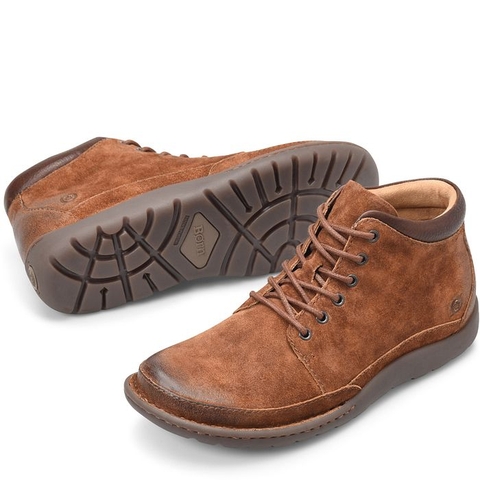 Giày nam da thật Born Men's Nigel Boot Rust Tobacco Distressed - Giày nam xuất khẩu Mỹ, Eu