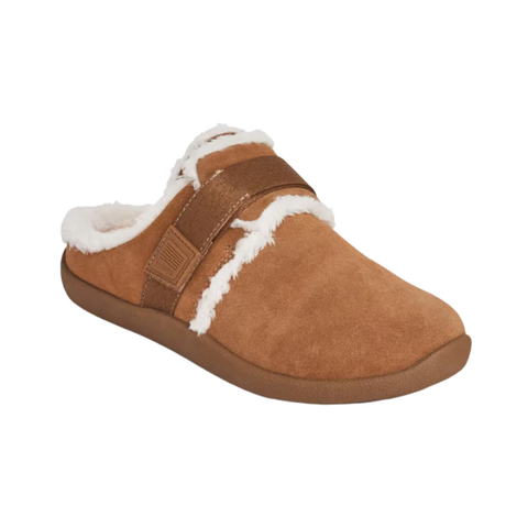Giày nữ lót lông VNXK Anodyne Women's #99 Open Back Slipper - Camel (Regular Width) - Giày nữ xuất khẩu Mỹ, Âu