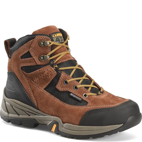 Giày bảo hộ nam, giày đi xe PKL, giày đi phượt da bò thật, chống nước, mũi bọc thép, đế cách điện và chống đinh chính hãng Carolina Men's Limestone 6