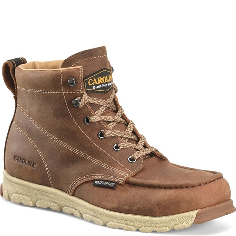 Giày bảo hộ nam, giày đi xe PKL, giày đi phượt da bò thật, chống nước, mũi bọc thép, đế cách điện và chống đinh chính hãng Carolina S-117 6