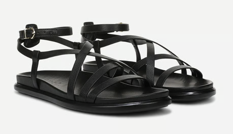 Sandal nữ Naturalizer Women's Fame Sandal Color  Black Faux Leather - Giày nữ xuất dư Âu, Mỹ