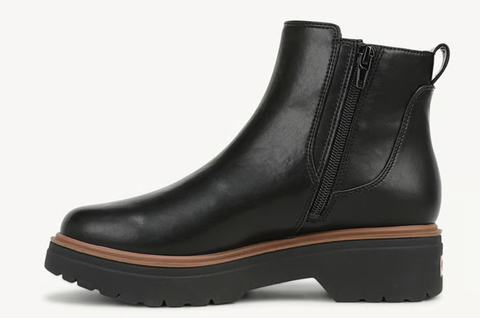 Boot nữ VNXK da bò thật Dr. Scholl's Women's Bring Vibes Chelsea Boot Color Black  Leather- Hàng xuất Mỹ