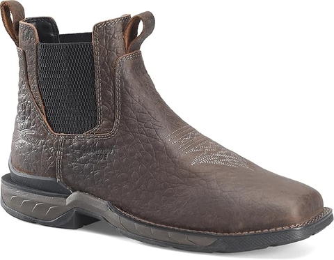 Giày bảo hộ nam, giày đi xe PKL, giày đi phượt da cá sấu thật, chống nước, đế cách điện và chống đinh chính hãng DOUBLE-H Men's Phantom Rider Arbiter 6