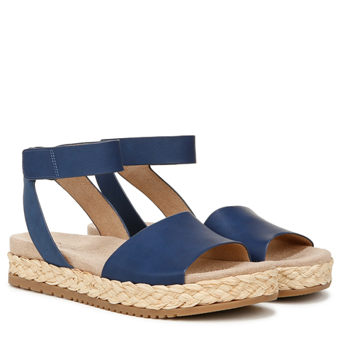 Sandal nữ SOUL Naturalizer Womens Deara Platform Flat Sandals Color Blue - Giày nữ xuất dư Âu, Mỹ
