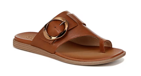 Dép Sandal nữ SOUL Naturalizer Womens Joanie Flat Sandal Color Mid Brown - Giày nữ xuất khẩu Mỹ, Âu