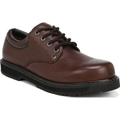 Giày da nam DR. SCHOLL'S HARRINGTON II BROWN LEATHER SLIP-RESISTING OXFORD - Giày nam xuất khẩu Mỹ