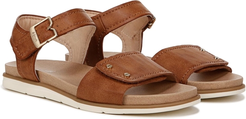 Sandal nữ Dr. Scholl's Shoes Womens Nicely Fun Adjustable Faux Leather Slingback Sandals - Giày xuất dư Mỹ