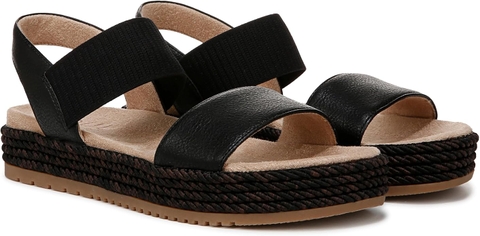 Sandal nữ Naturalizer Women's Diana Strappy Sandal Couleur Noir/blanc - Giày nữ xuất dư Âu, Mỹ