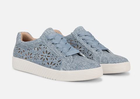 Giày Sneaker Nữ SOUL Neela-Perf Sneaker Color Light Denim Blue Fabric - Giày nữ xuất khẩu Âu, Mỹ