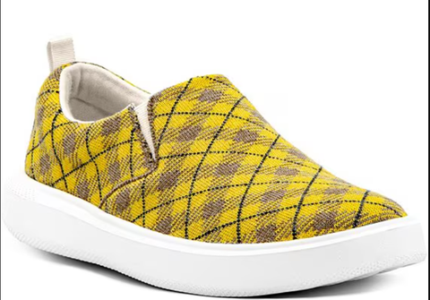 Giày Sneaker Nữ Woolloomooloo Byron Plaid Wool Slip-On Sneakers - Giày nữ xuất khẩu Âu, Mỹ