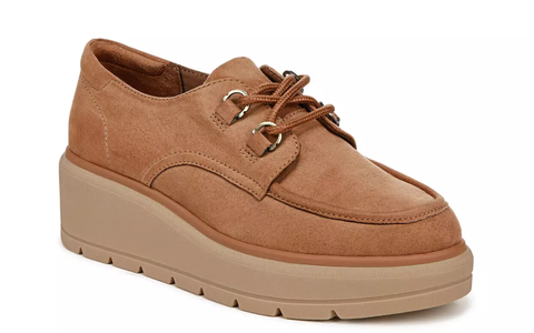 Giày nữ Womens DR. SCHOLL'S NICE DAY MAX Honey Brown FABRIC Wedge Oxford GENUINE - Giày nữ xuất khẩu Âu, Mỹ