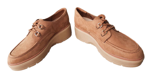 Giày nữ Dr Scholl's da lộn thật màu nâu - Giày nữ xuất Âu, Mỹ