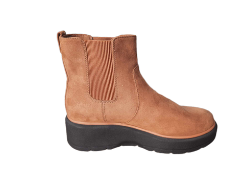 Boot nữ  Dr. Scholl's Women's Modern Ankle Boot màu nâu đế đen - Giày nữ xuất khẩu Âu, Mỹ