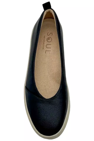 Giày búp bê nữ Soul Naturalizer Neela-Slip On Sport Flats Black - Giày nữ xuất Mỹ, Âu