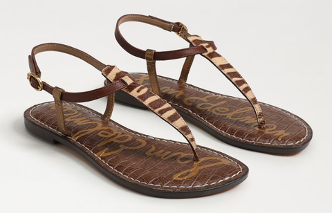 Sandal nữ Sam Edelman Girls' Gigi Thong Sandal COLOR Beechwood Multi Leather - Giày nữ xuất dư Âu, Mỹ