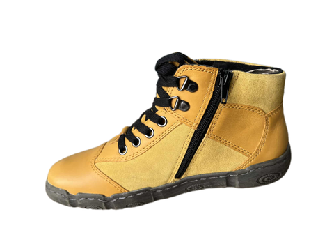 Giày nữ VNXK sneaker Women in leather Naturläufer flex-zone màu vàng  - Giày da xuất dư sang Mỹ, Âu