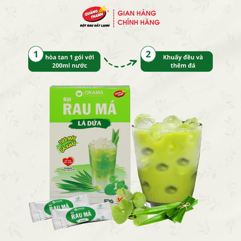 Hộp bột Rau má lá dứa (3g x 14 gói/hộp)
