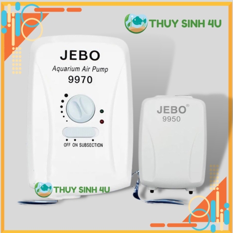 Máy sủi Oxy tích điện JEBO 9970 và 9950 giá rẻ siêu êm