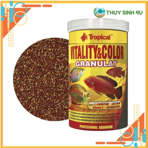 Thức ăn cá cảnh Tropical Vitality & Color Granulat dạng hạt (Ch.iết 100g)