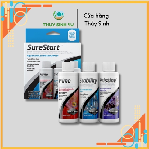 Seachem SureStart - Combo vi sinh và xử lý nước cho bể mới