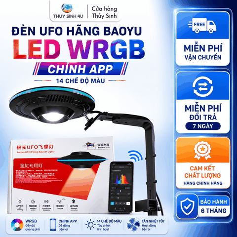 Đèn UFO BAOYU - Chỉnh APP Thông Minh - Đèn LED Bể Cá Thủy Sinh, Biotope (90W)