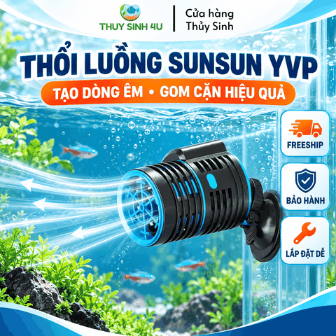 Máy thổi luồng SUNSUN YVP 01A-02A-03A-04A - Thổi luồng, tạo sóng bể cá cảnh