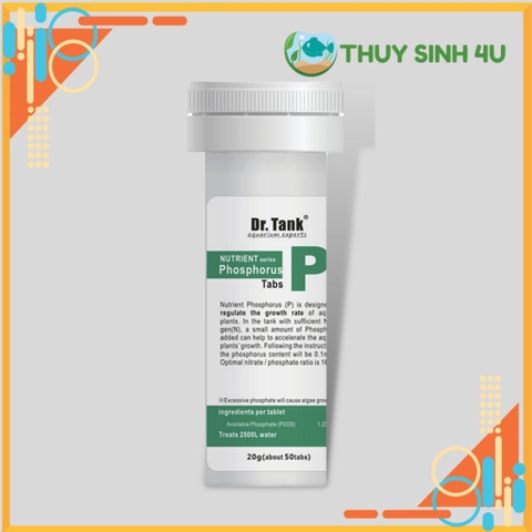 Dinh dưỡng Dr.Tank Phosphorus TABS cho cây thủy sinh