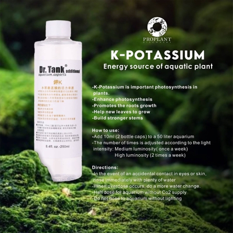 Phân nước Kali - Dr.tank Potassium cho bể thủy sinh