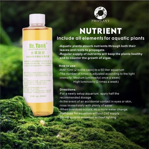 Phân nước tổng hợp Dr.Tank Nutrient cho cây thủy sinh cực tốt