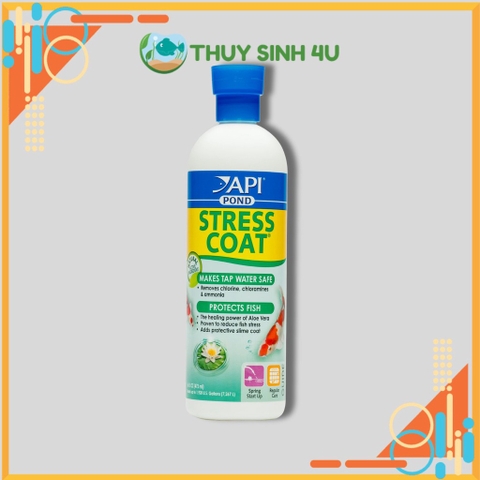 API Stress Coat Pond Giảm stress, khử độc tố và tạo nhớt cho cá cảnh