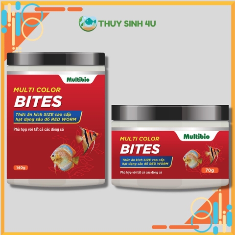 Thức ăn Multi Color Bites - Thức ăn tăng màu cá cảnh dạng Red Worm