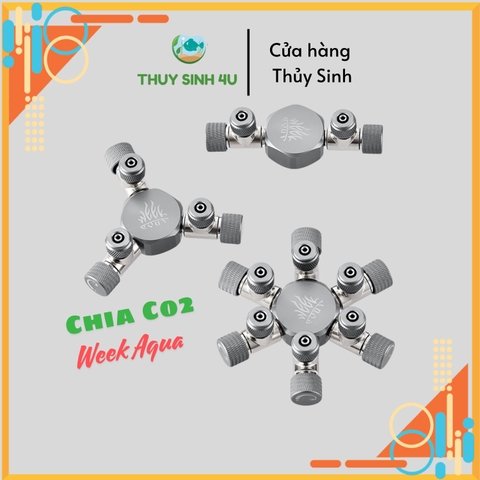 Van chia CO2 Week Aqua cao cấp, giúp chia CO2 ra nhiều bể hơn
