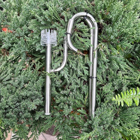 Bộ In Out inox Fi 9 lọc váng đầu xoay cho bể thủy sinh mini và nano để bàn