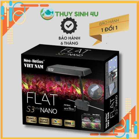 Đèn  Neo Helios Flat S3 Pro, S3 Plus Nano RGB đỏ cá không đỏ nước