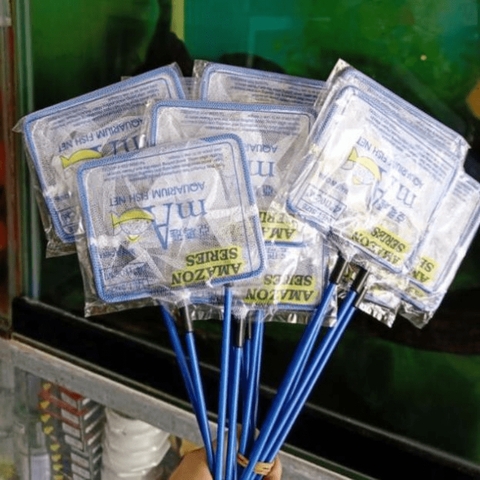 Vợt vớt cá cảnh thủy sinh (vuông, tròn) đủ kích thước