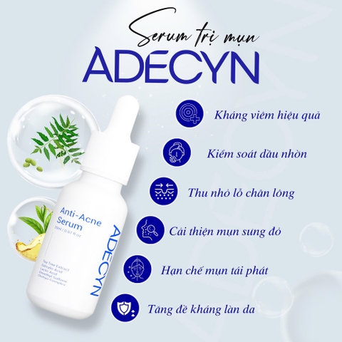 Serum hỗ trợ xử lý mụn Anti-Ance Adecyn