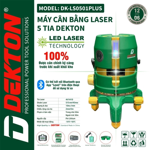 Máy laser 5 tia xanh DEKTON DK-LS0501PLUS