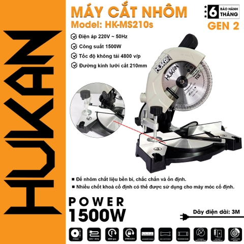 Máy cắt nhôm dùng điện HUKAN HK-MS210s