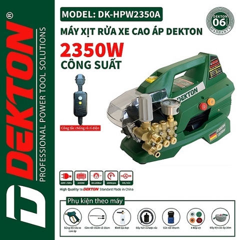 Máy rửa xe điện DEKTON DK-HPW2350A (CAO ÁP)