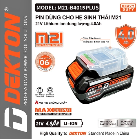 Pin 21V 4.0Ah DEKTON M21-B4015PLUS