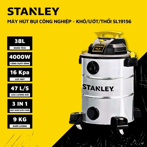 Máy hút bụi 3 chức năng Khô/Ướt/Thổi STANLEY SL19156