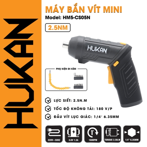 Máy bắn vít mini – máy chuyên vít gập HUKAN HM5-CS05N